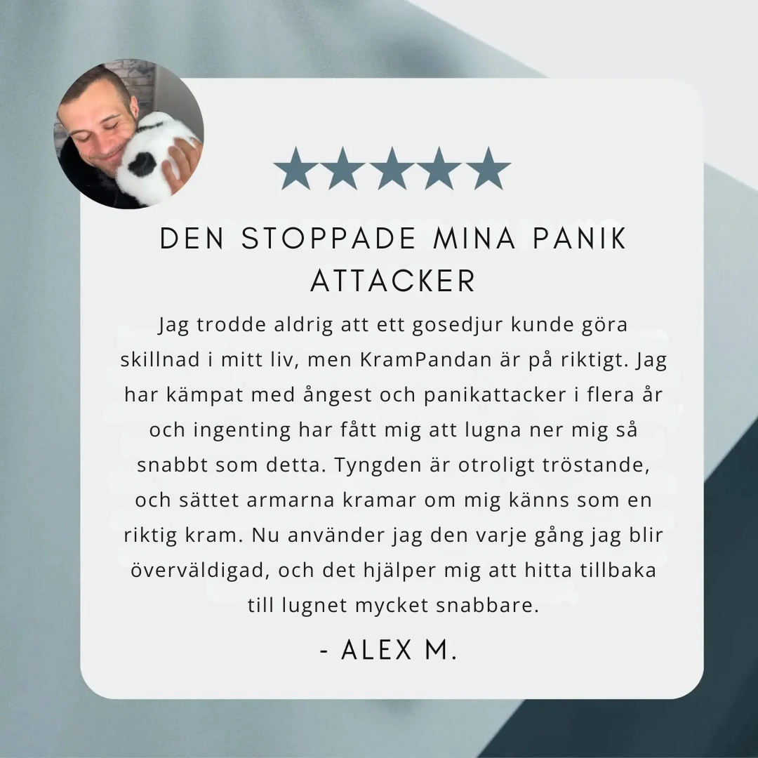 KramPanda™ – lugnande tyngd gjord för vuxna