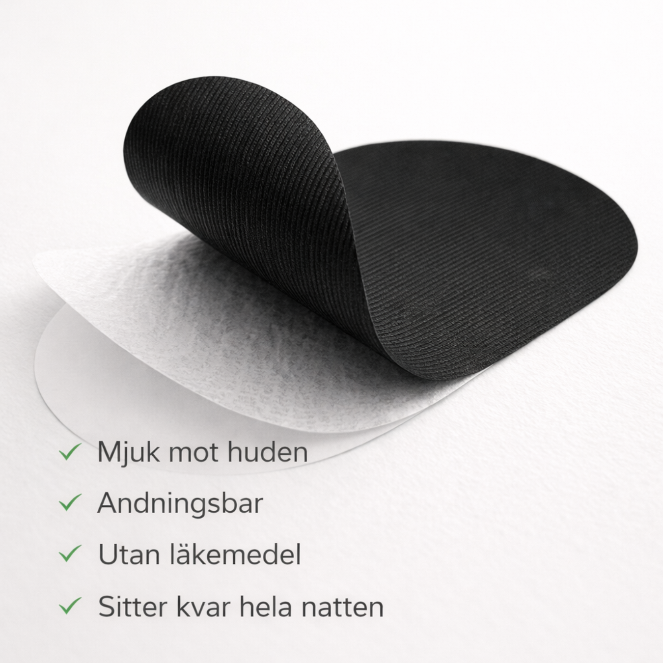 Ventilerad muntejp för näsandning på natten